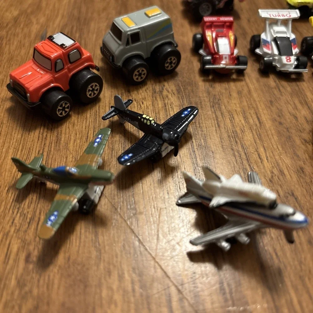 Micro Machines Lot of 15 80's/90's - Race cars, Jeeps, Jets, Corvette, Bug, Misc